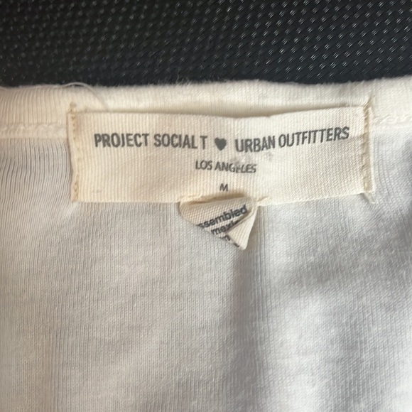 White Short Sleeve Tee Sz M - Picture 2 of 7